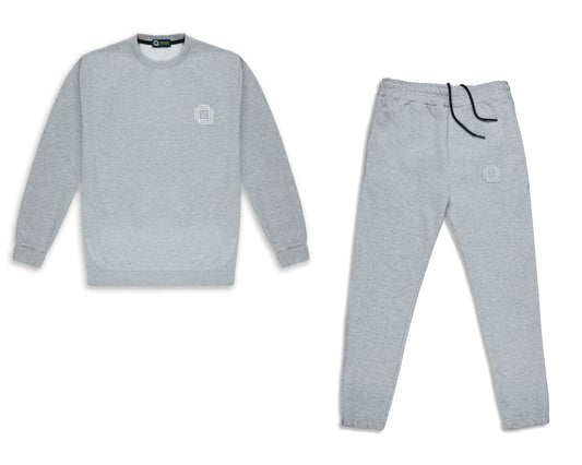 Khojay Heather Grey Sweatshirt and Trousers Set