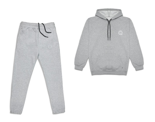 Khojay Feather Grey Hoodie and Trousers Set